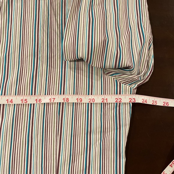 HUGO striped dress shirt with collar removed. L - Picture 4 of 7